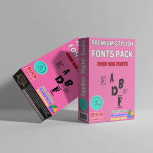 60K+ Stylish Fonts Pack – Unleash Your Creative Typography! 🔠🖋️