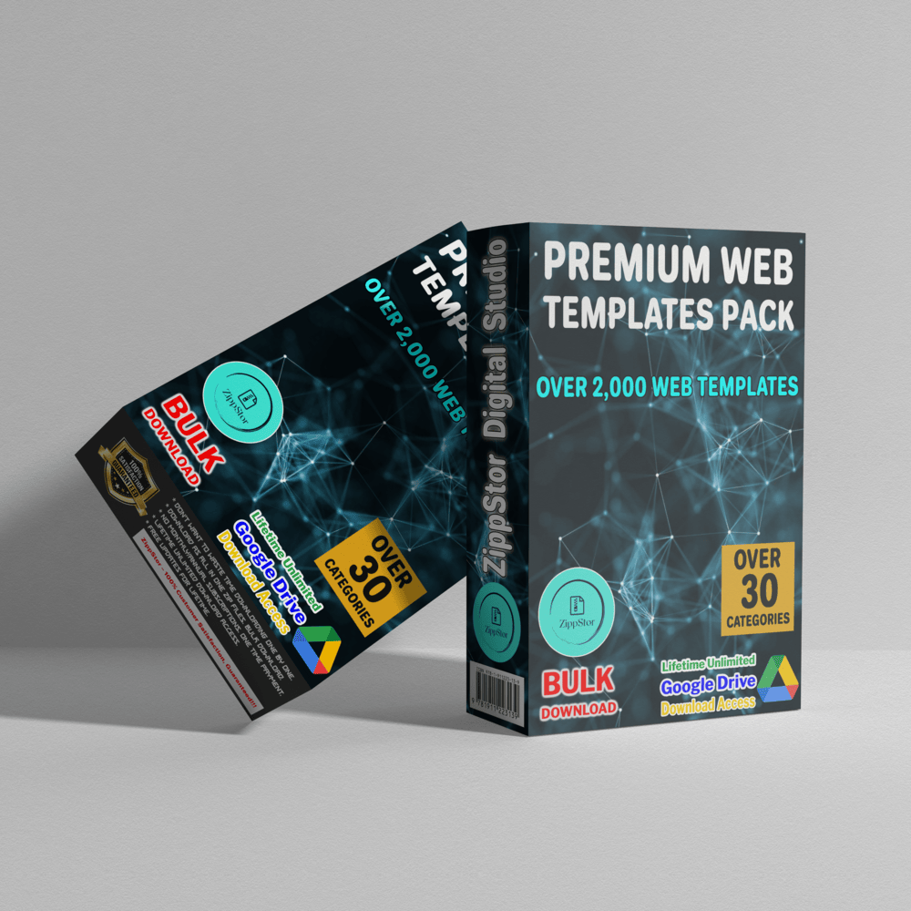 1,600+ Web Designing Templates Pack